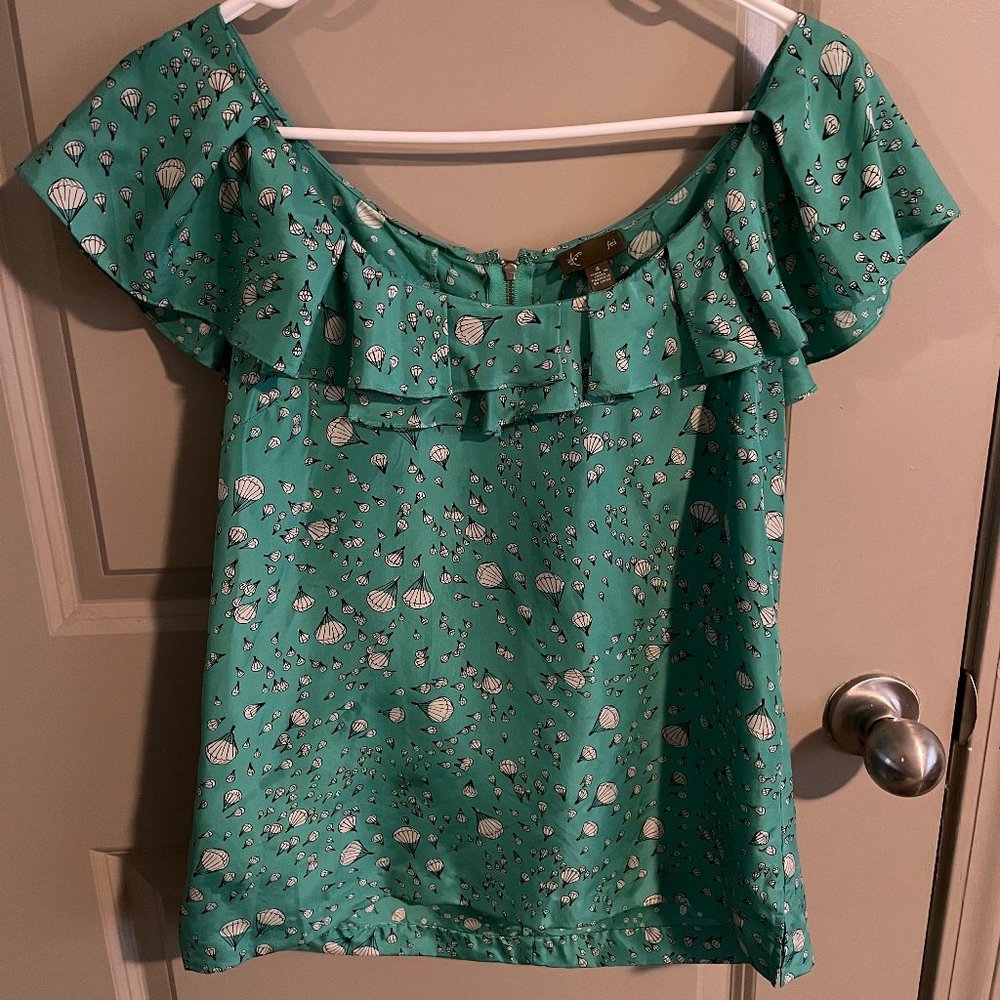 Anthropologie Fei Hot Air Balloon / Parachute Silk Blouse Size 4